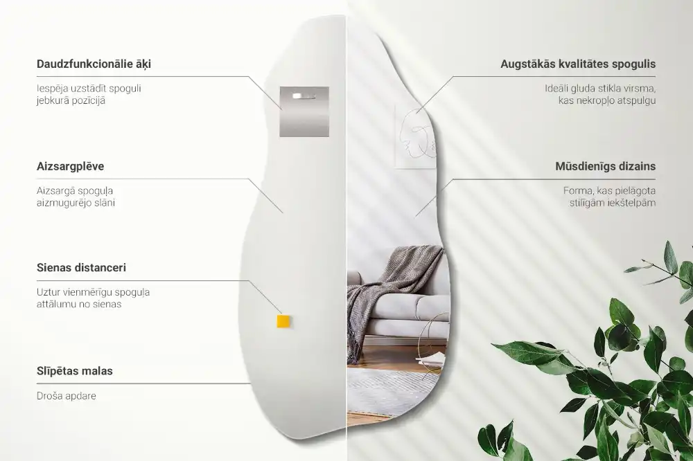 Unikatno asimetrično ogledalo modernо