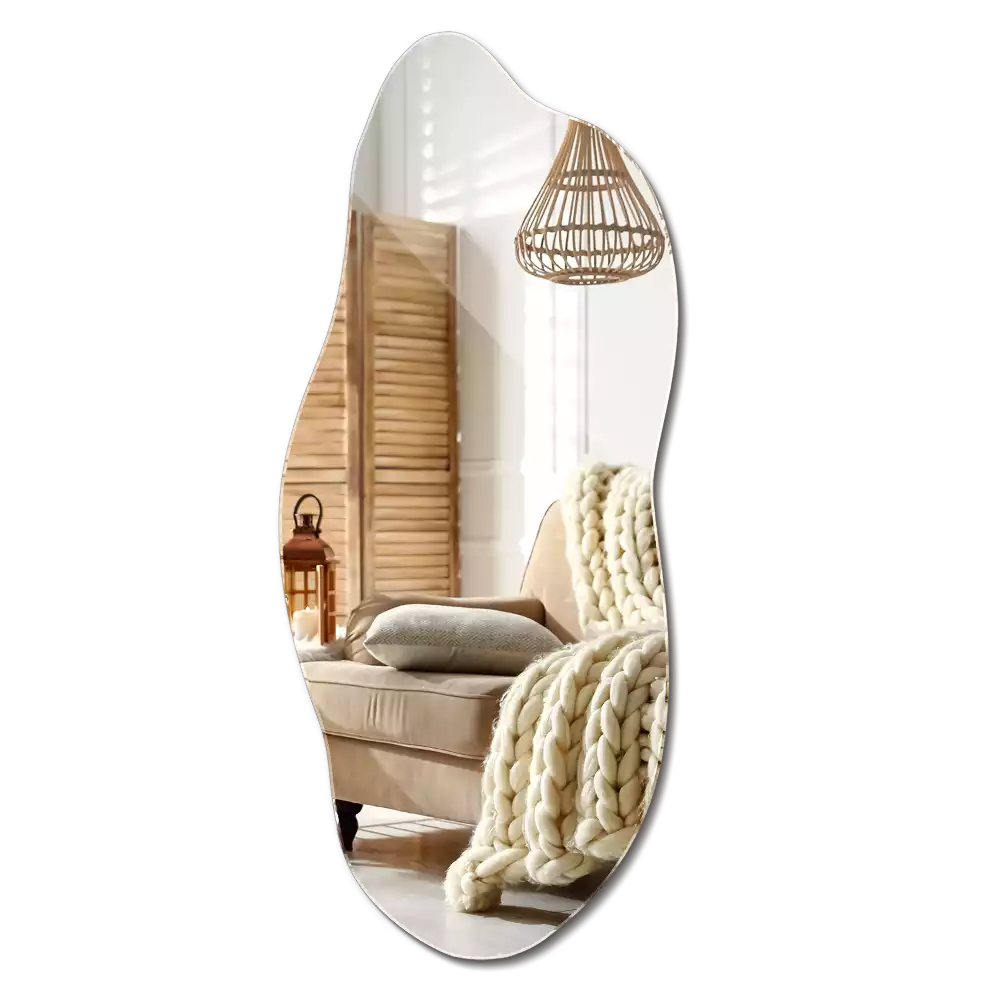 Ogledalo organske oblike privlačen dodatek