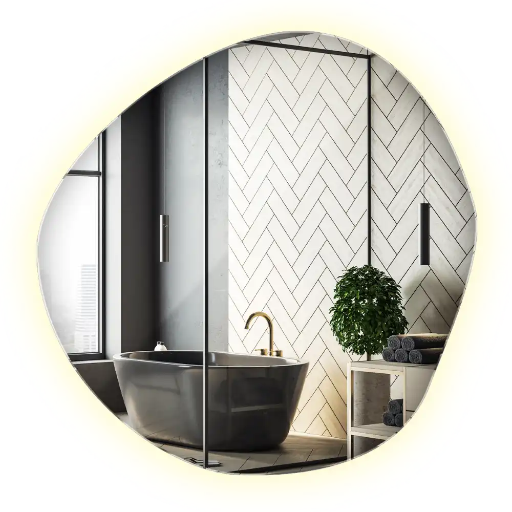 Ogledalo v obliki oblaka z LED osvetlitvijo