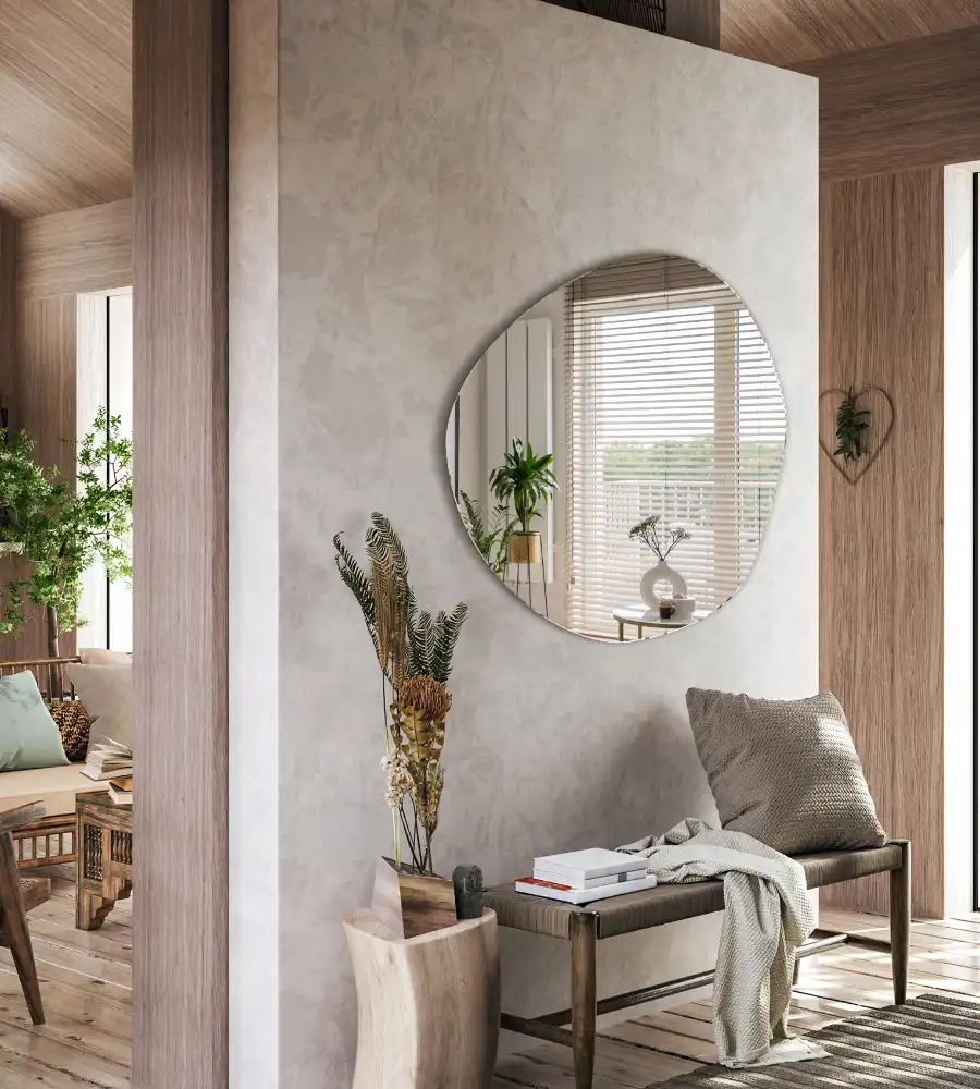 Dekorativno ogledalo v obliki oblačka