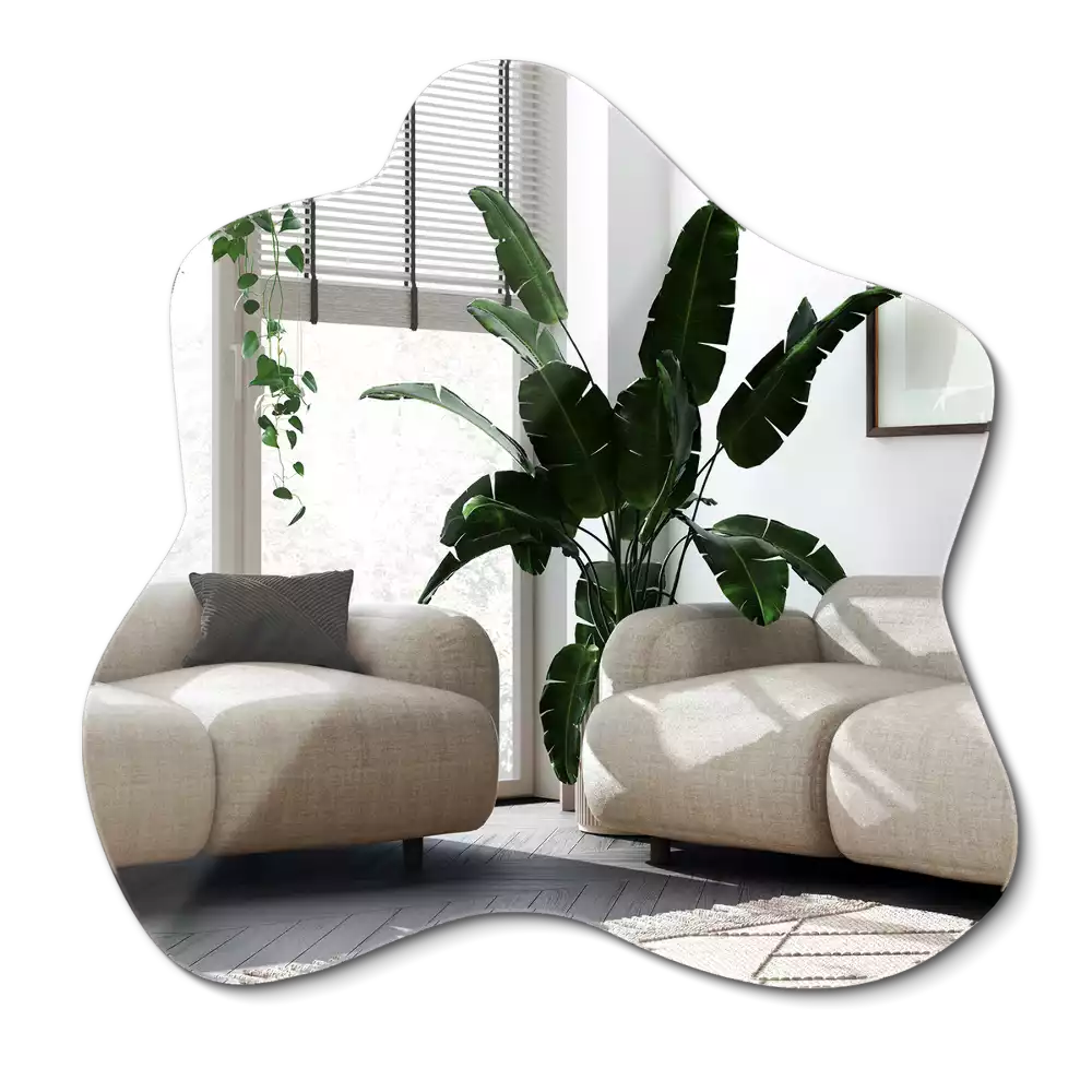 Asimetrično ogledalo v obliki packe