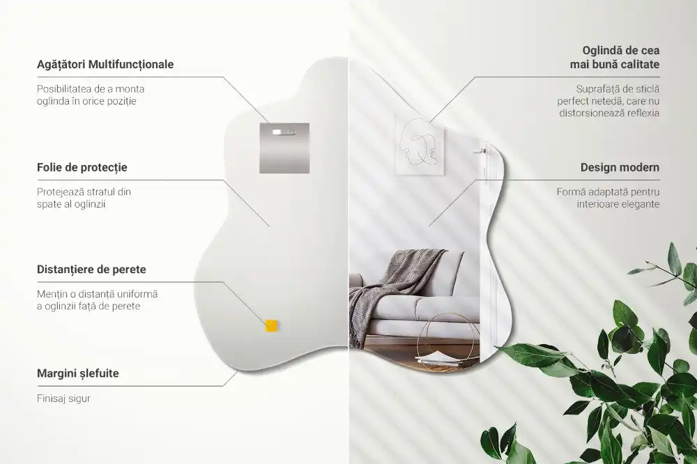 Asimetrično ogledalo v obliki packe