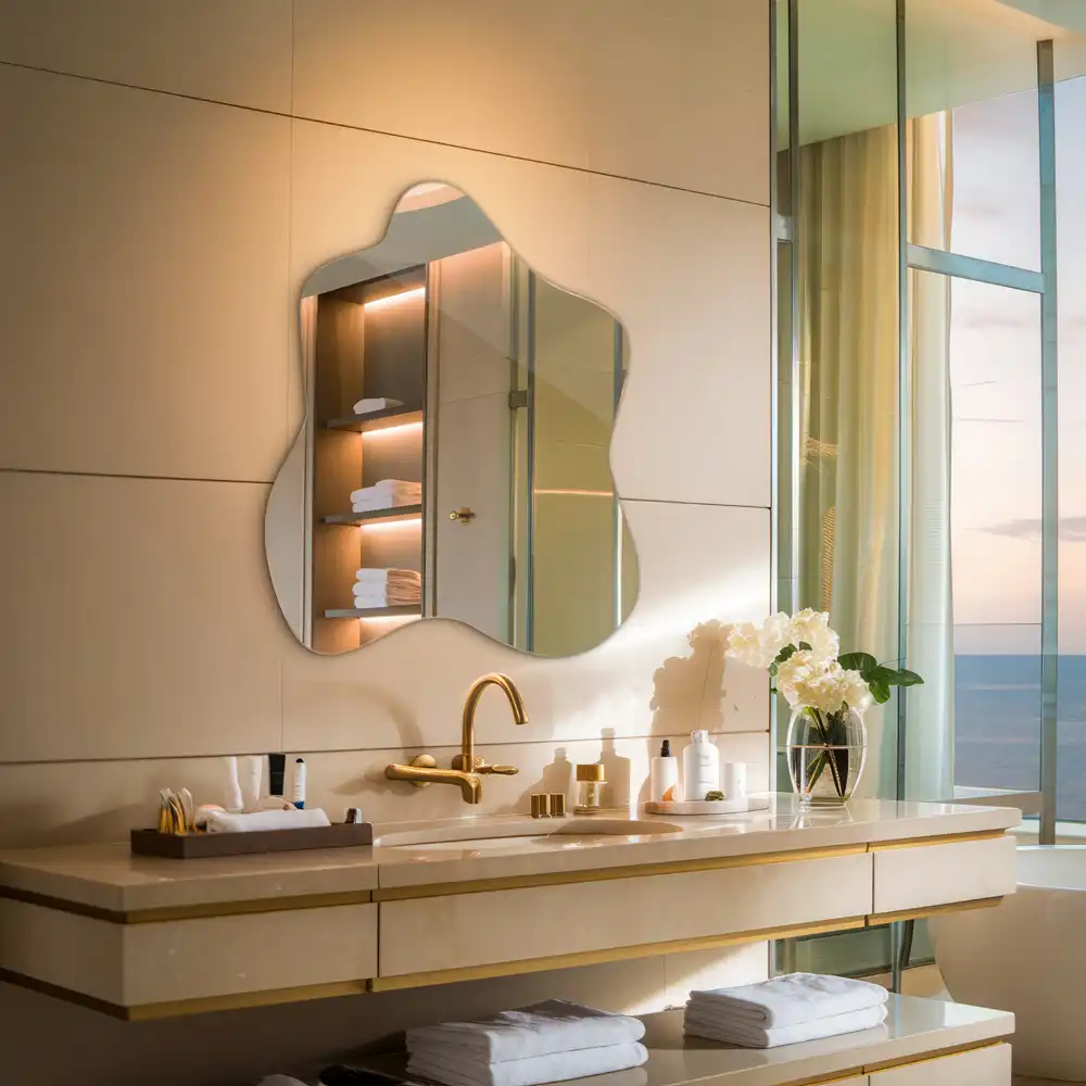 Asimetrično ogledalo v obliki packe