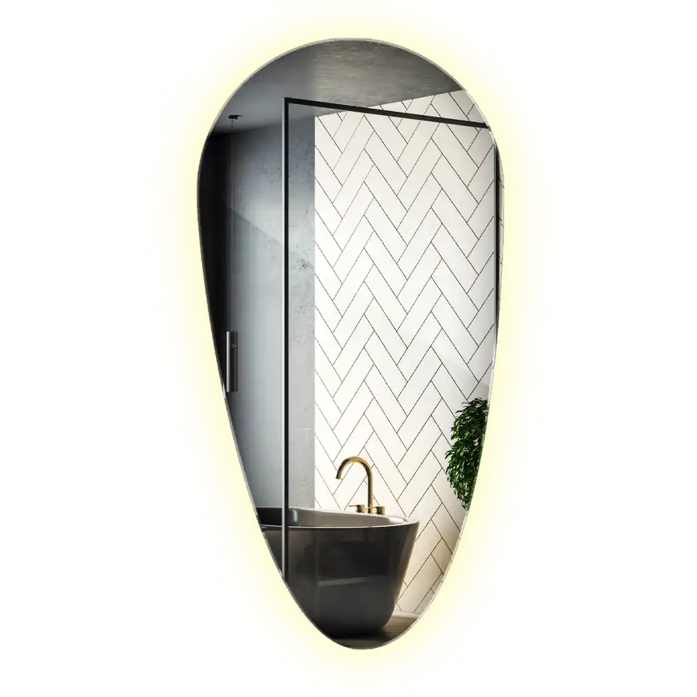 LED ogledalo v obliki kapljice