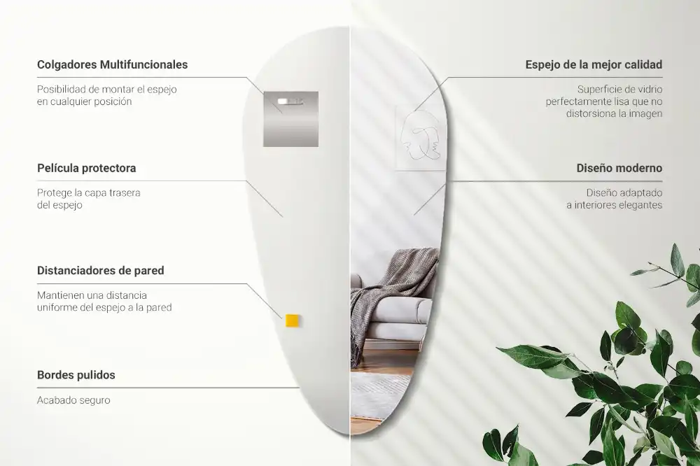 Ogledalo v obliki kapljice