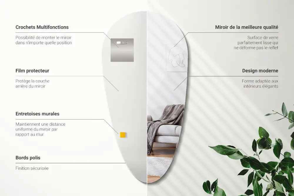 Ogledalo v obliki kapljice