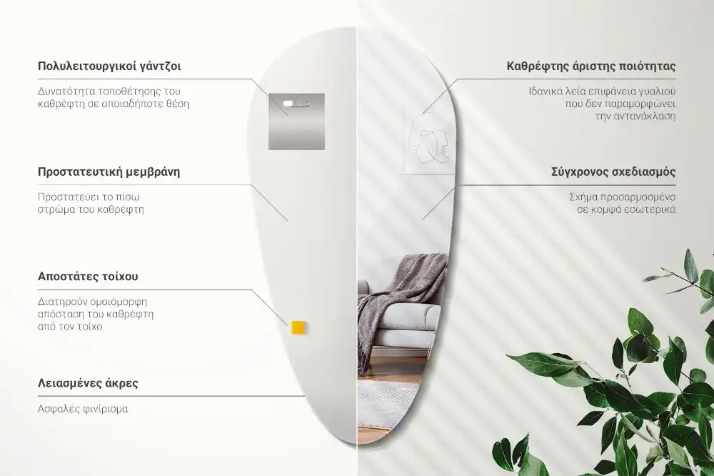 Ogledalo v obliki kapljice