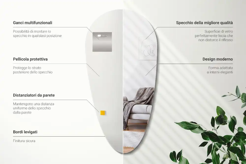 Ogledalo v obliki kapljice