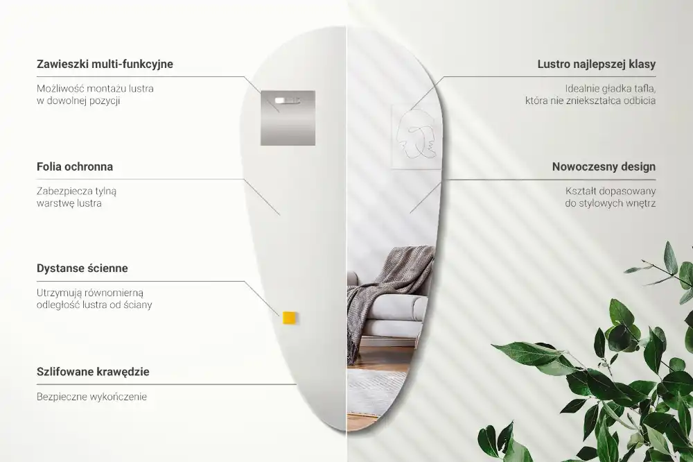 Ogledalo v obliki kapljice