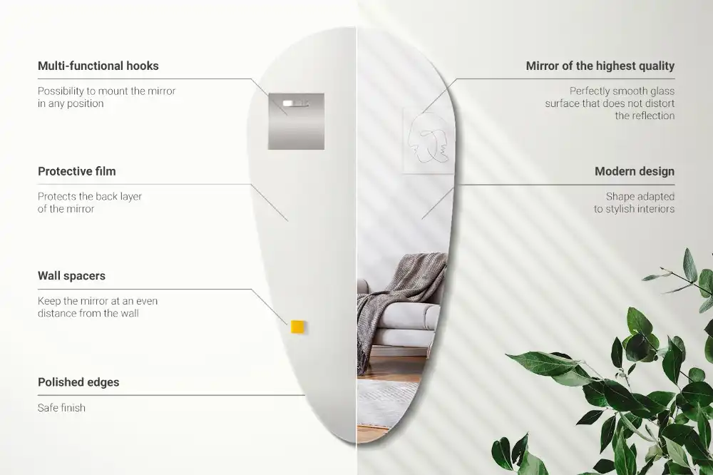 Ogledalo v obliki kapljice