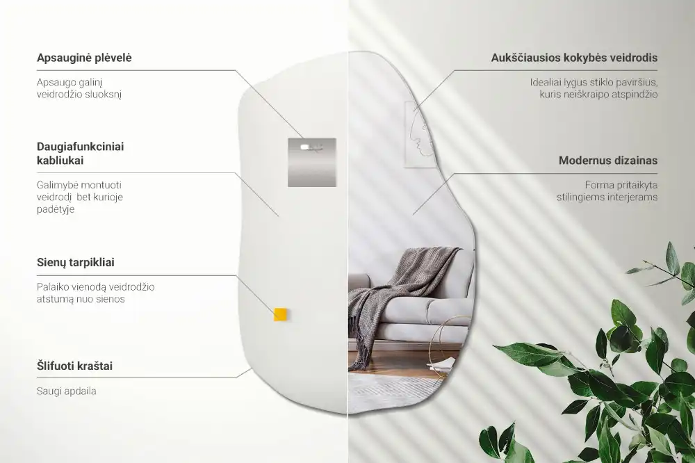 Nepravilno ogledalo moden poudarek