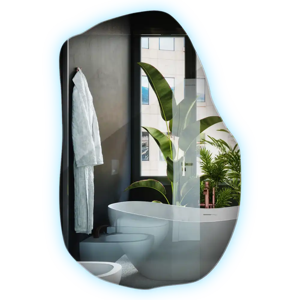 Led ogledalo nepravilna oblika minimalistično