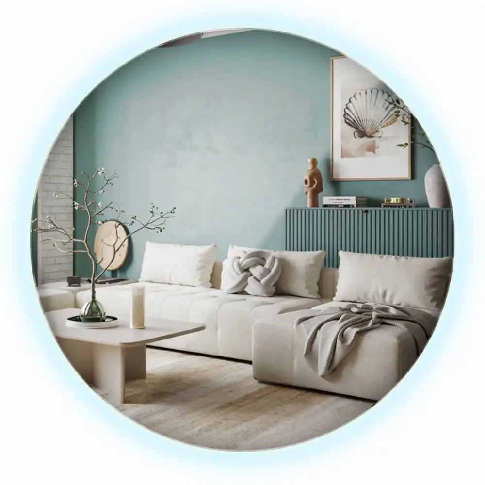 Okroglo ogledalo z LED osvetlitvijo