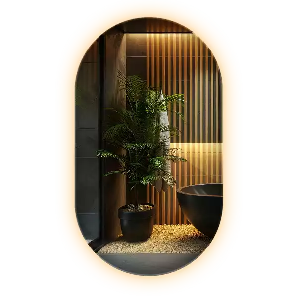 Ovalno ogledalo z led osvetlitvijo