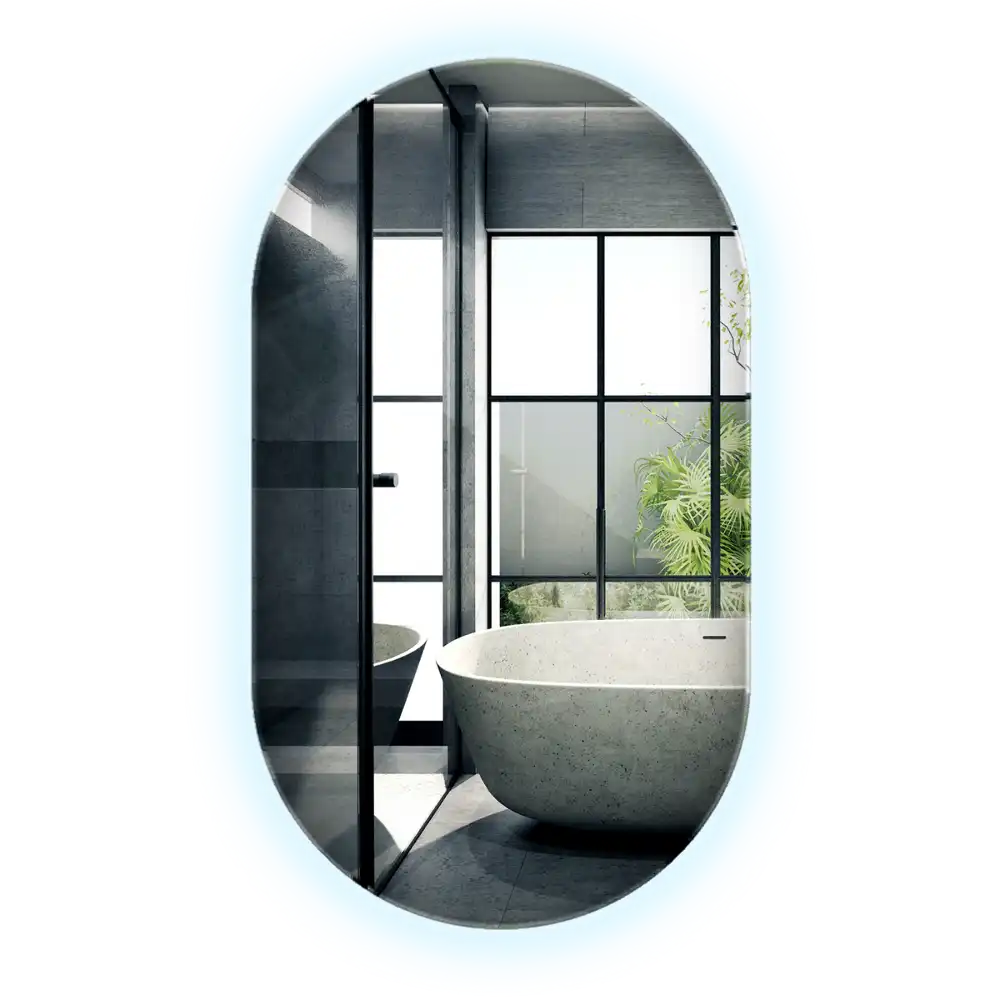 Ovalno ogledalo z led osvetlitvijo