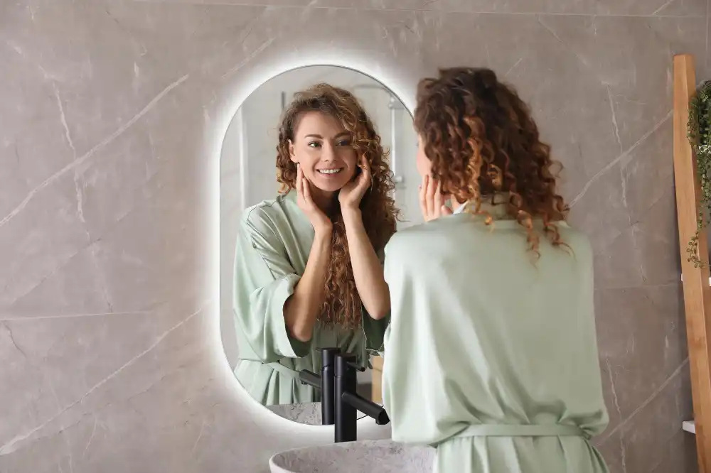 Ovalno ogledalo z led osvetlitvijo