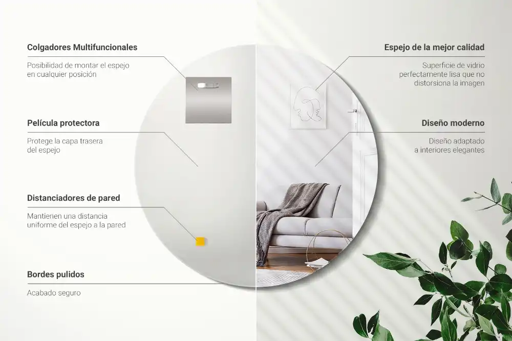 Okroglo ogledalo klasičen dodatek