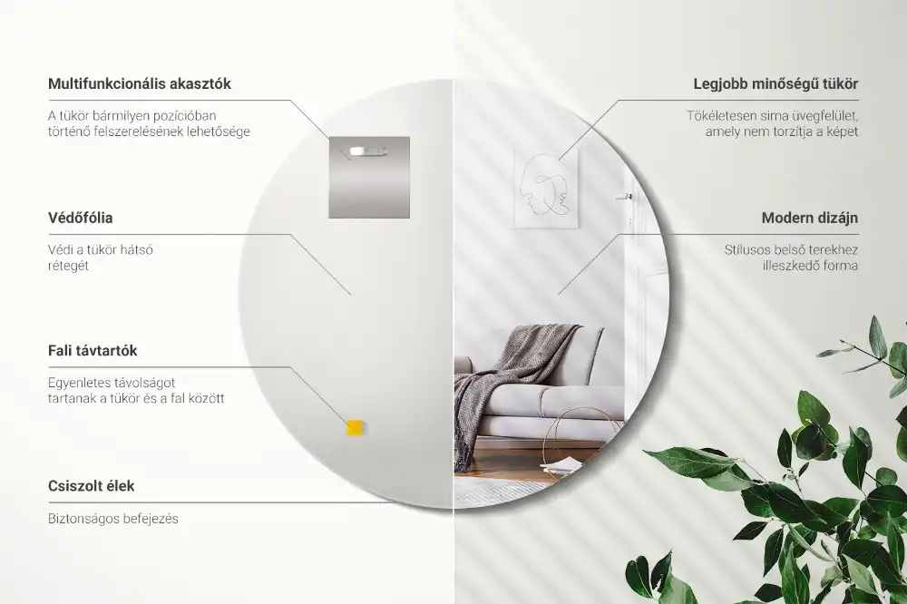 Okroglo ogledalo klasičen dodatek