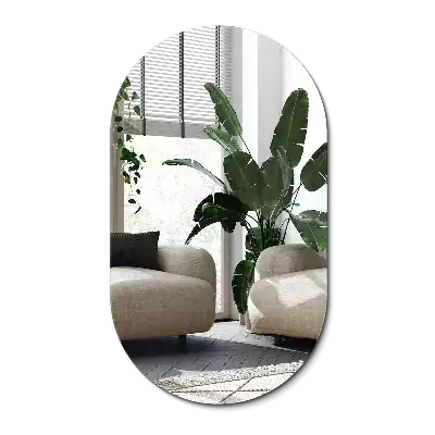 Stensko ovalno ogledalo vintage