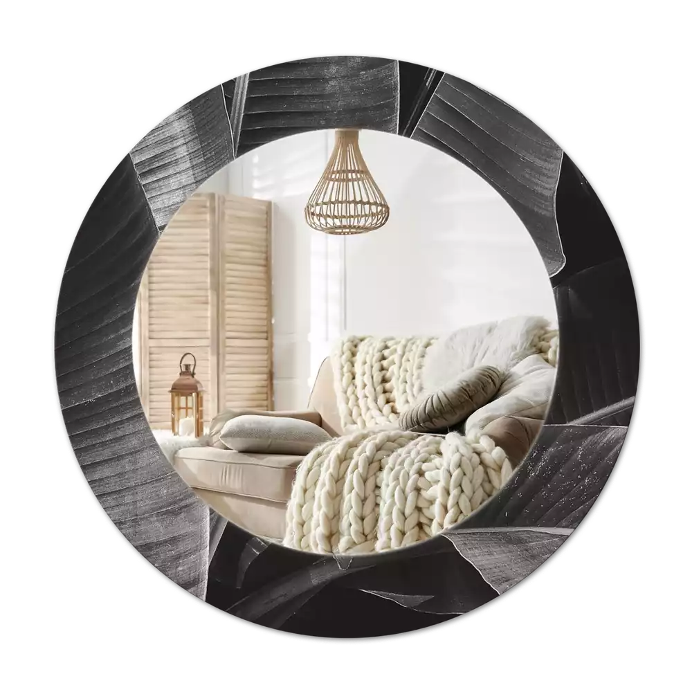 Tiskano okroglo ogledalo Tropske palme