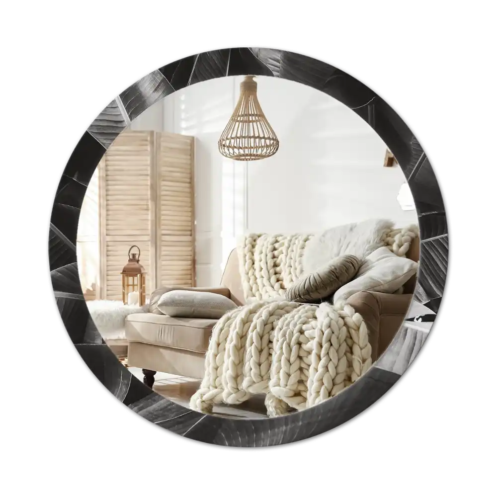 Tiskano okroglo ogledalo Tropske palme