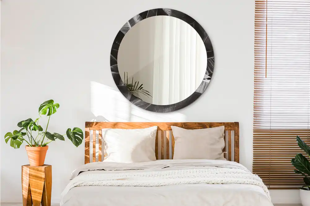 Tiskano okroglo ogledalo Tropske palme