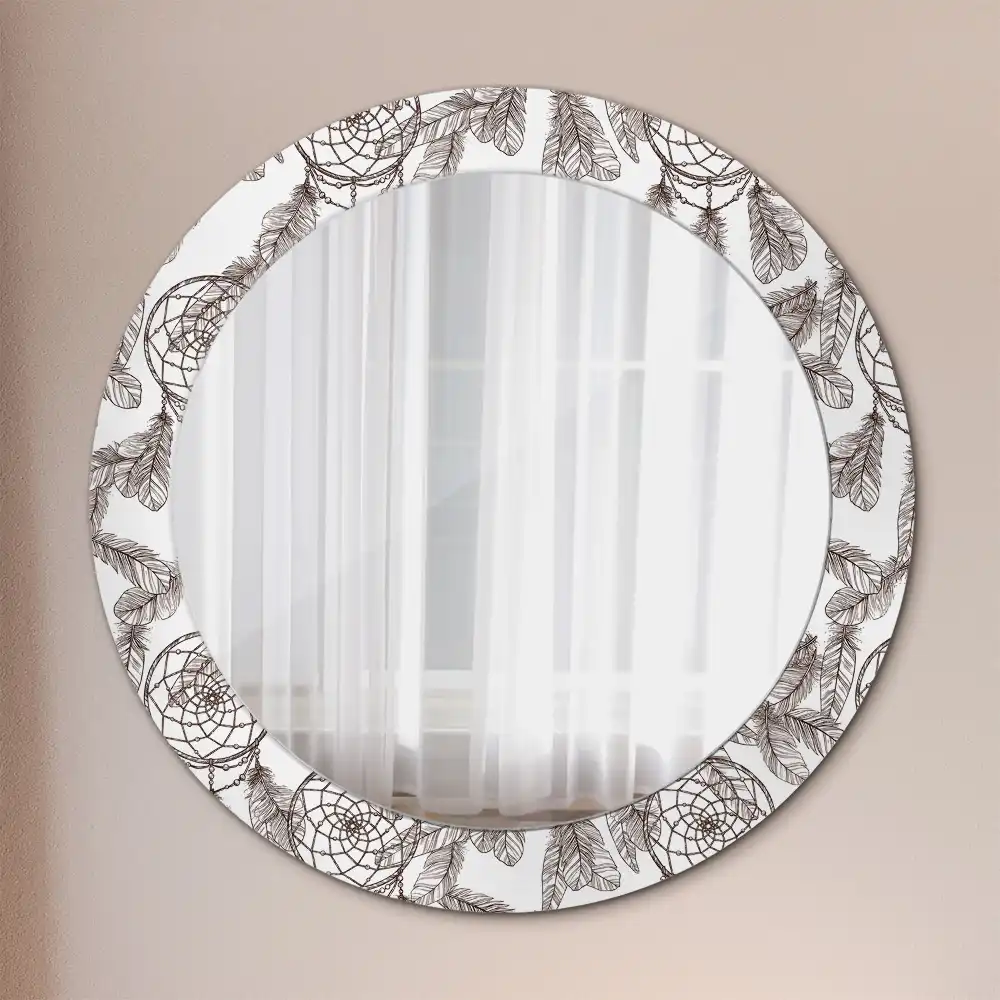 Tiskano okroglo ogledalo Lovilec sanj