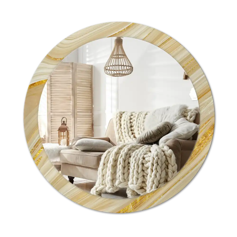 Okroglo okrasno ogledalo Abstraktni vzorec