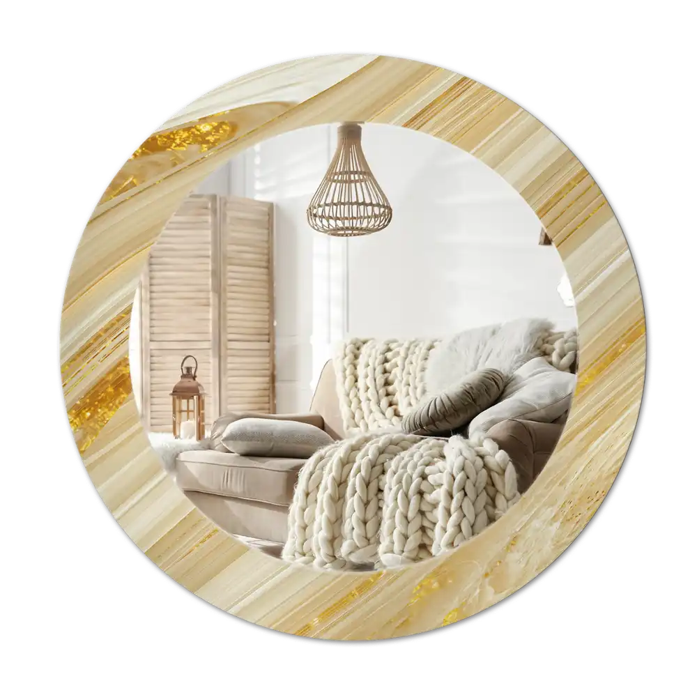 Okroglo okrasno ogledalo Abstraktni vzorec