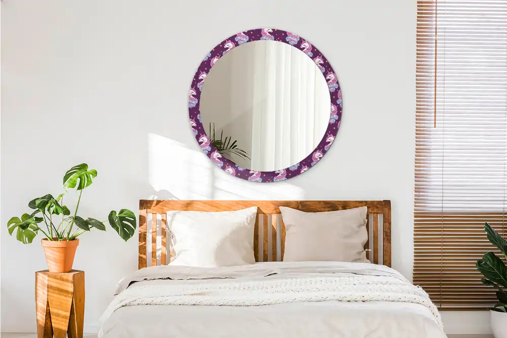 Okroglo okrasno ogledalo Samorogova zvezda