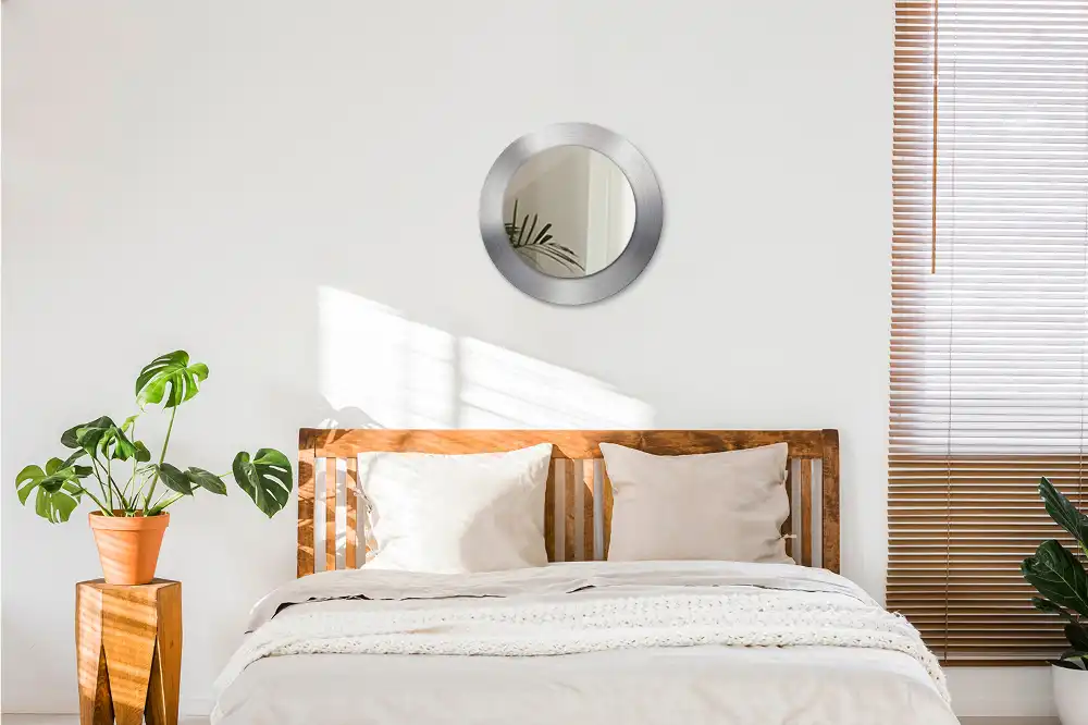 Okroglo okrasno ogledalo Imitacija kovine