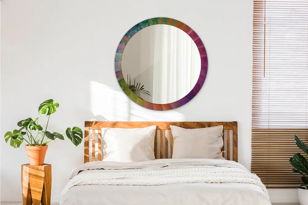Tiskano okroglo ogledalo Barvna paleta