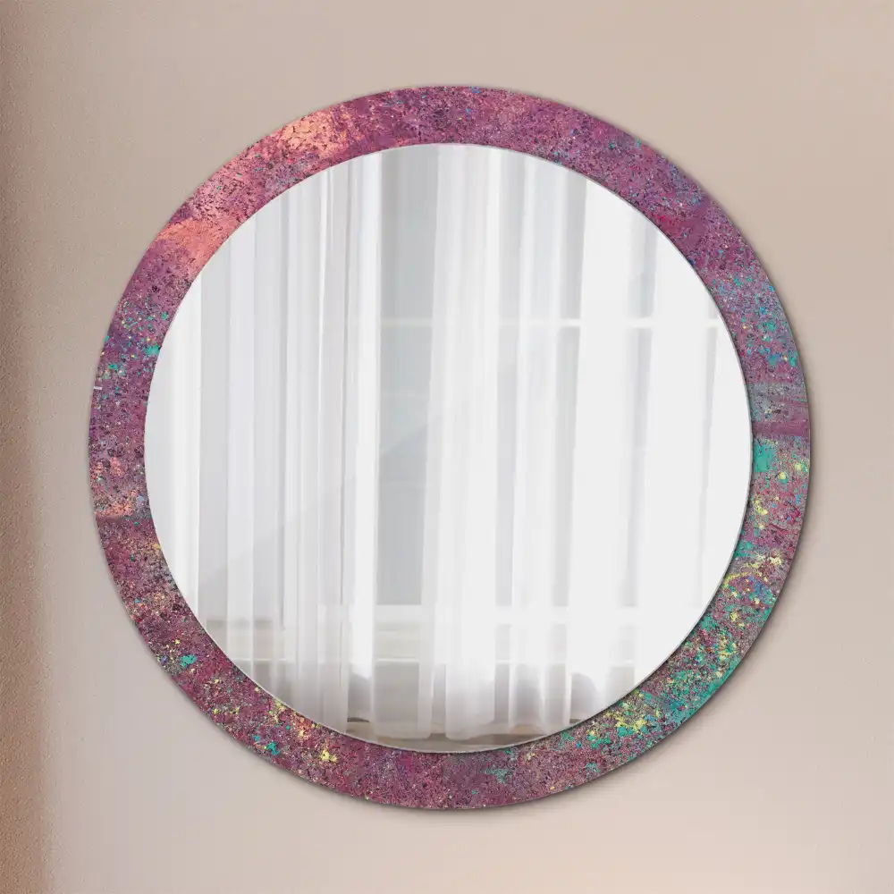 Okroglo okrasno ogledalo Festival barv