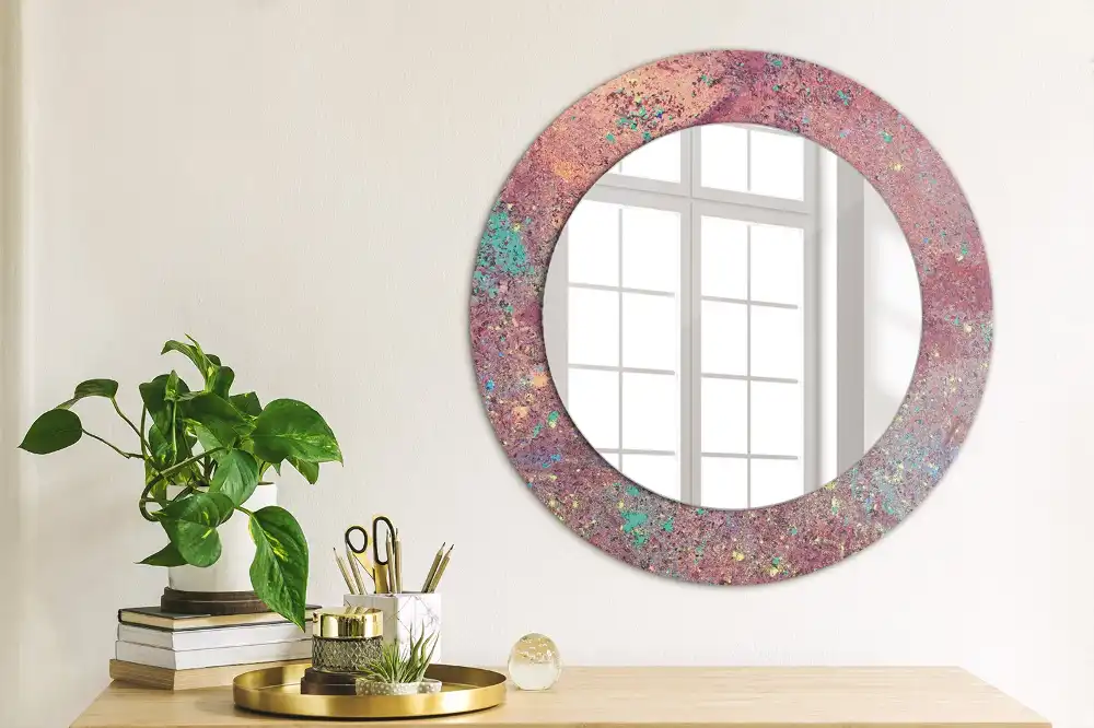 Okroglo okrasno ogledalo Festival barv