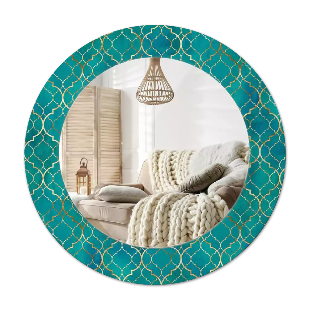 Okroglo okrasno ogledalo Barvna sestava