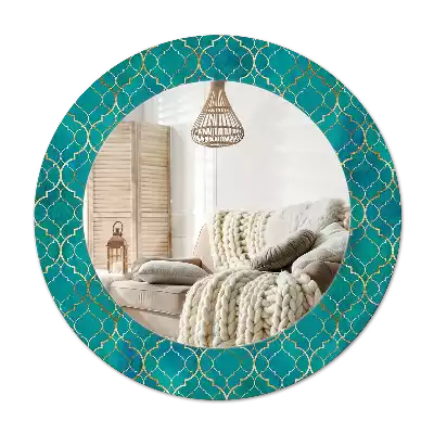 Okroglo okrasno ogledalo Barvna sestava