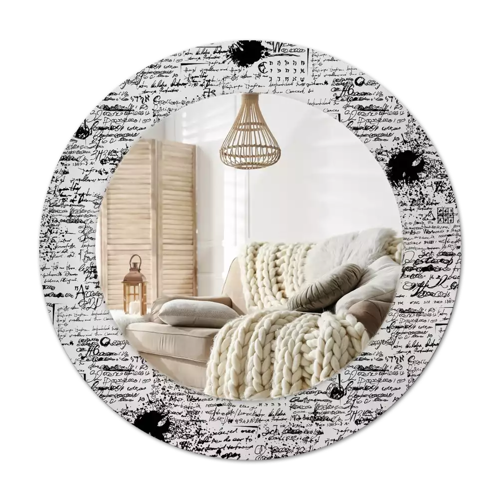 Okroglo stensko okrasno ogledalo Čačkanja