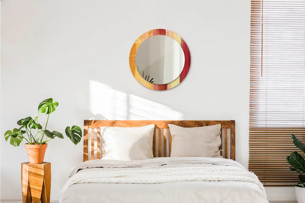 Okroglo okrasno ogledalo Abstraktno slikarstvo