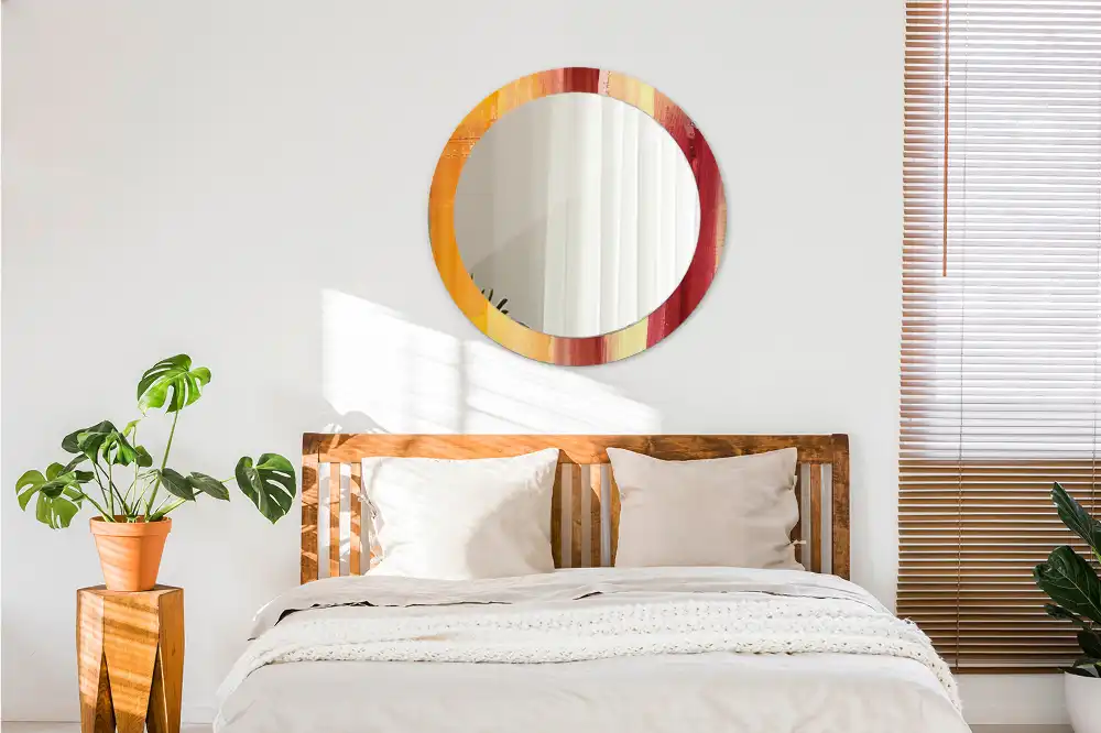 Okroglo okrasno ogledalo Abstraktno slikarstvo