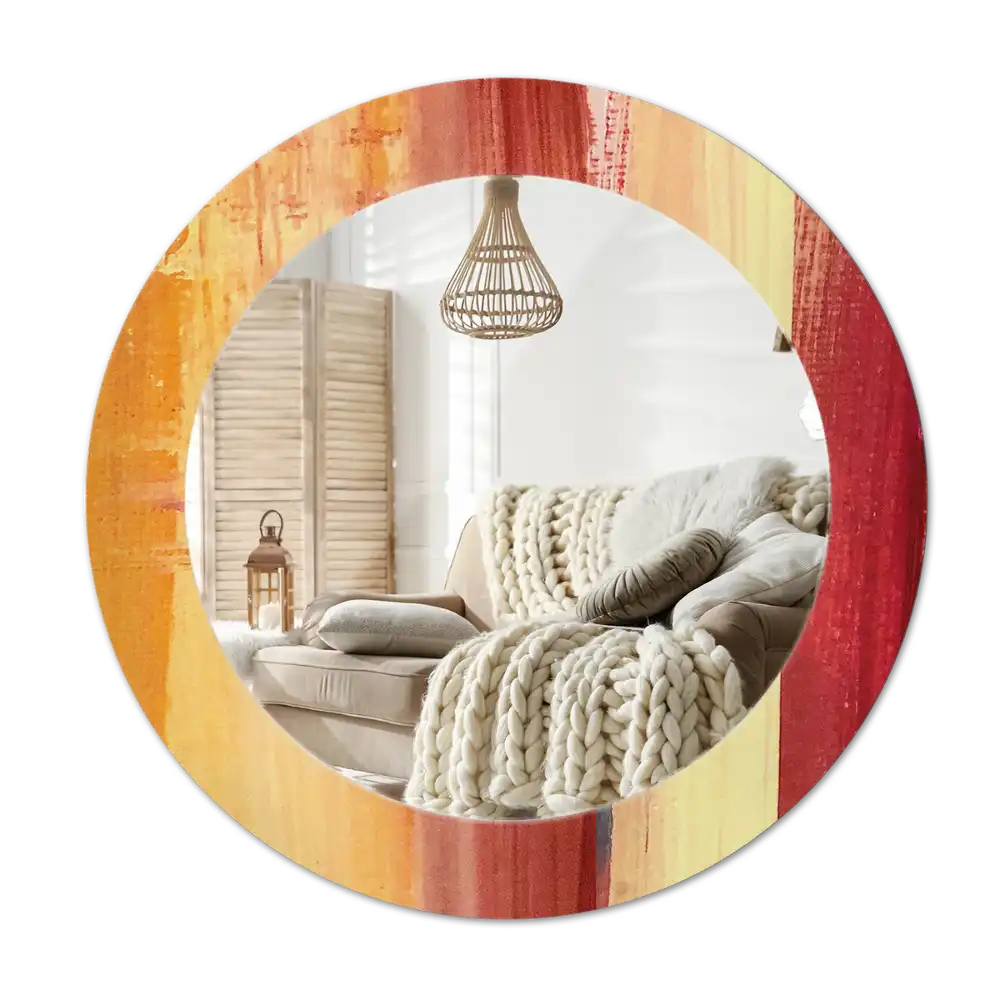 Okroglo okrasno ogledalo Abstraktno slikarstvo