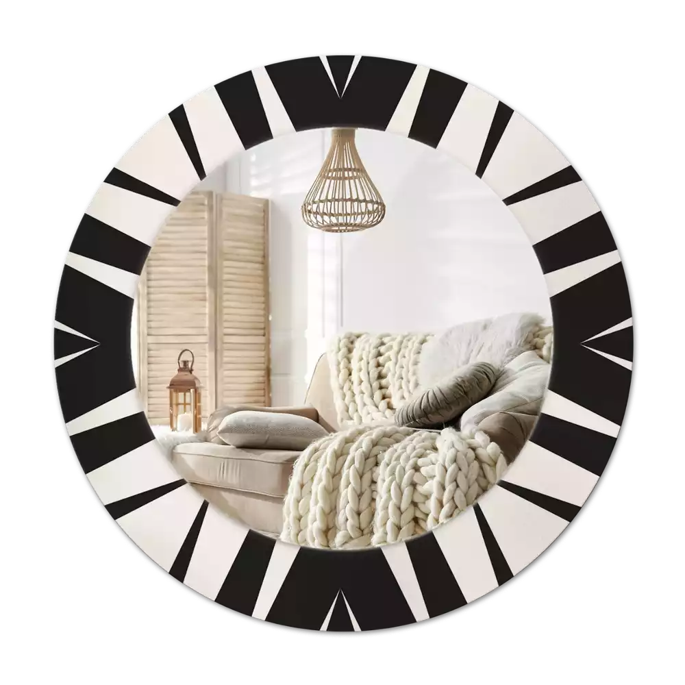 Okroglo okrasno ogledalo Abstraktna geometrija