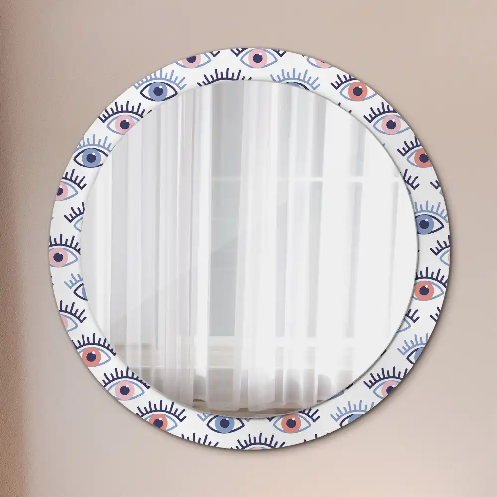 Okroglo okrasno ogledalo Oči