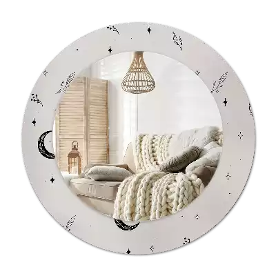 Okroglo okrasno ogledalo Rastline za risanje