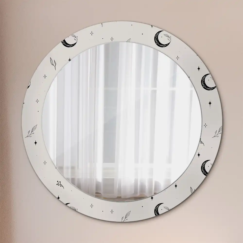 Okroglo okrasno ogledalo Rastline za risanje