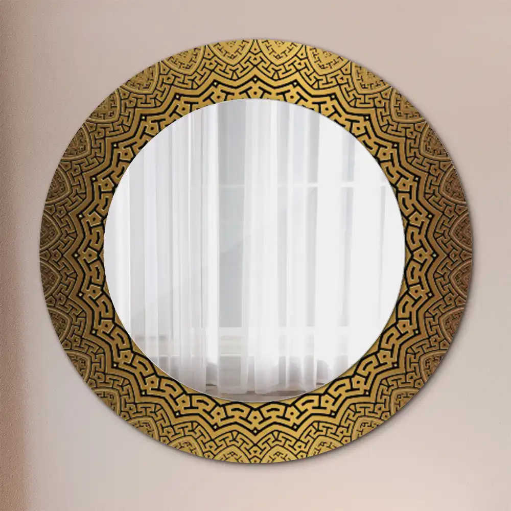 Okroglo stensko okrasno ogledalo Grški ornament