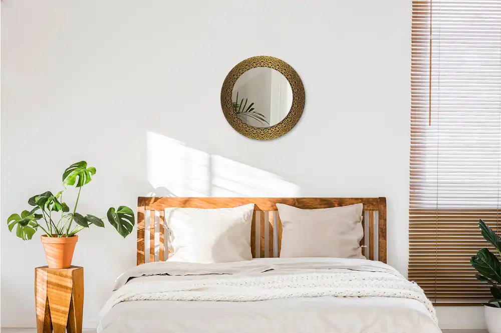 Okroglo stensko okrasno ogledalo Grški ornament