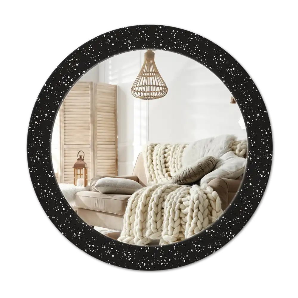 Okroglo okrasno ogledalo Kaotične pike