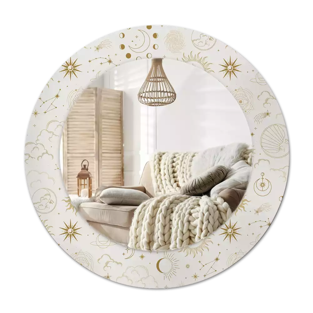 Okroglo okrasno ogledalo Mistični vzorec