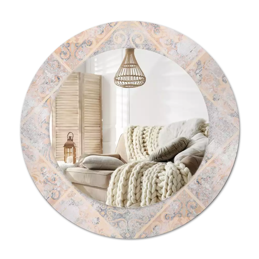 Tiskano okroglo ogledalo Obrabljene ploščice