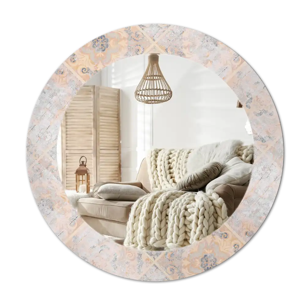 Tiskano okroglo ogledalo Obrabljene ploščice